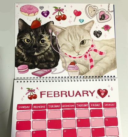 [Pre-Order] 2027 Cat Calendar Indigopearl Studio