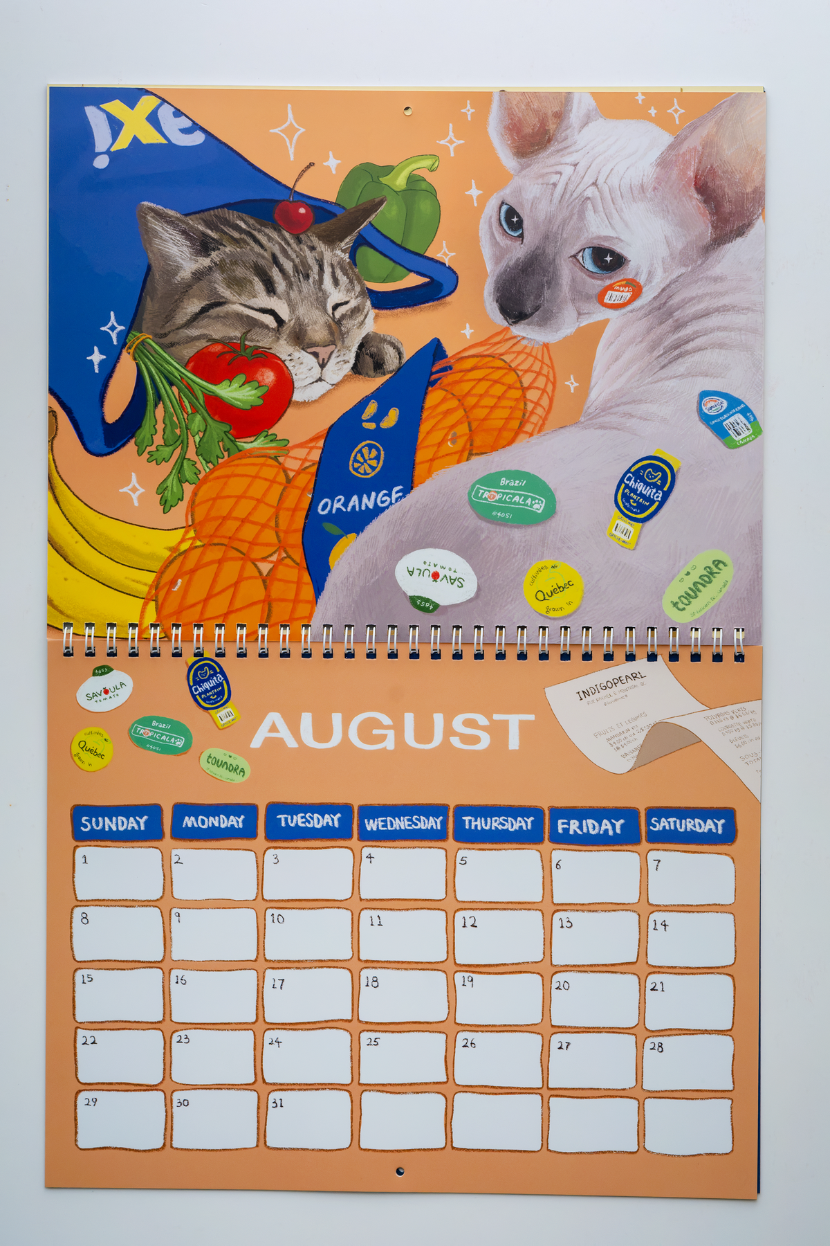 [Pre-Order] 2027 Cat Calendar Indigopearl Studio