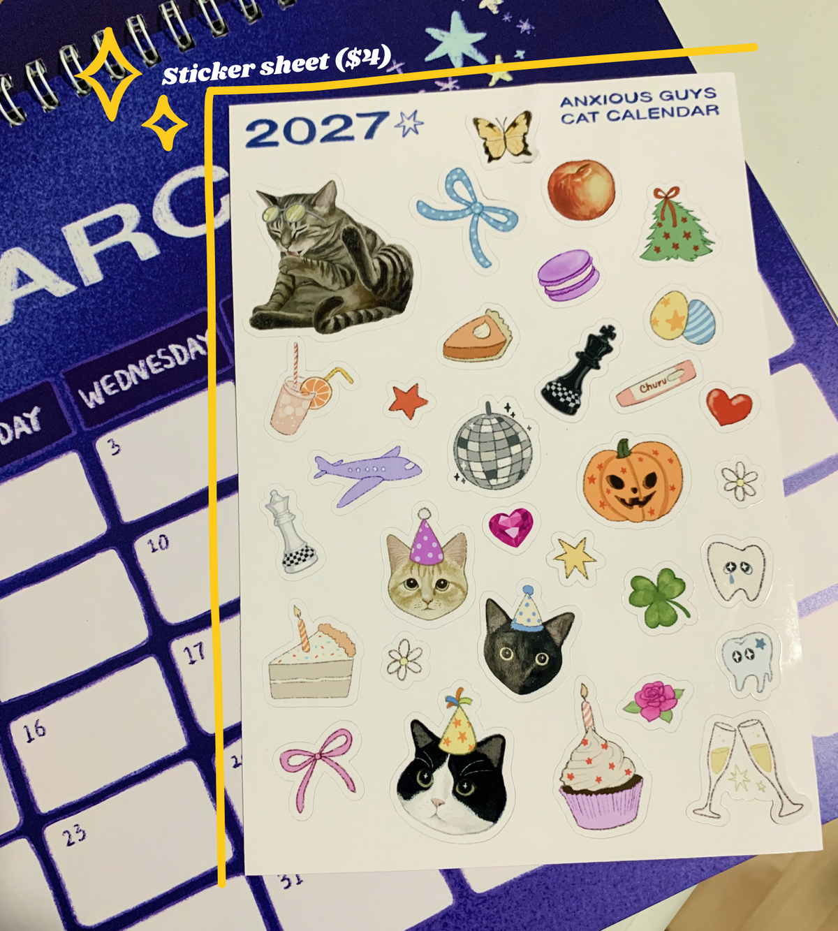 [Pre-Order] 2027 Cat Calendar Indigopearl Studio