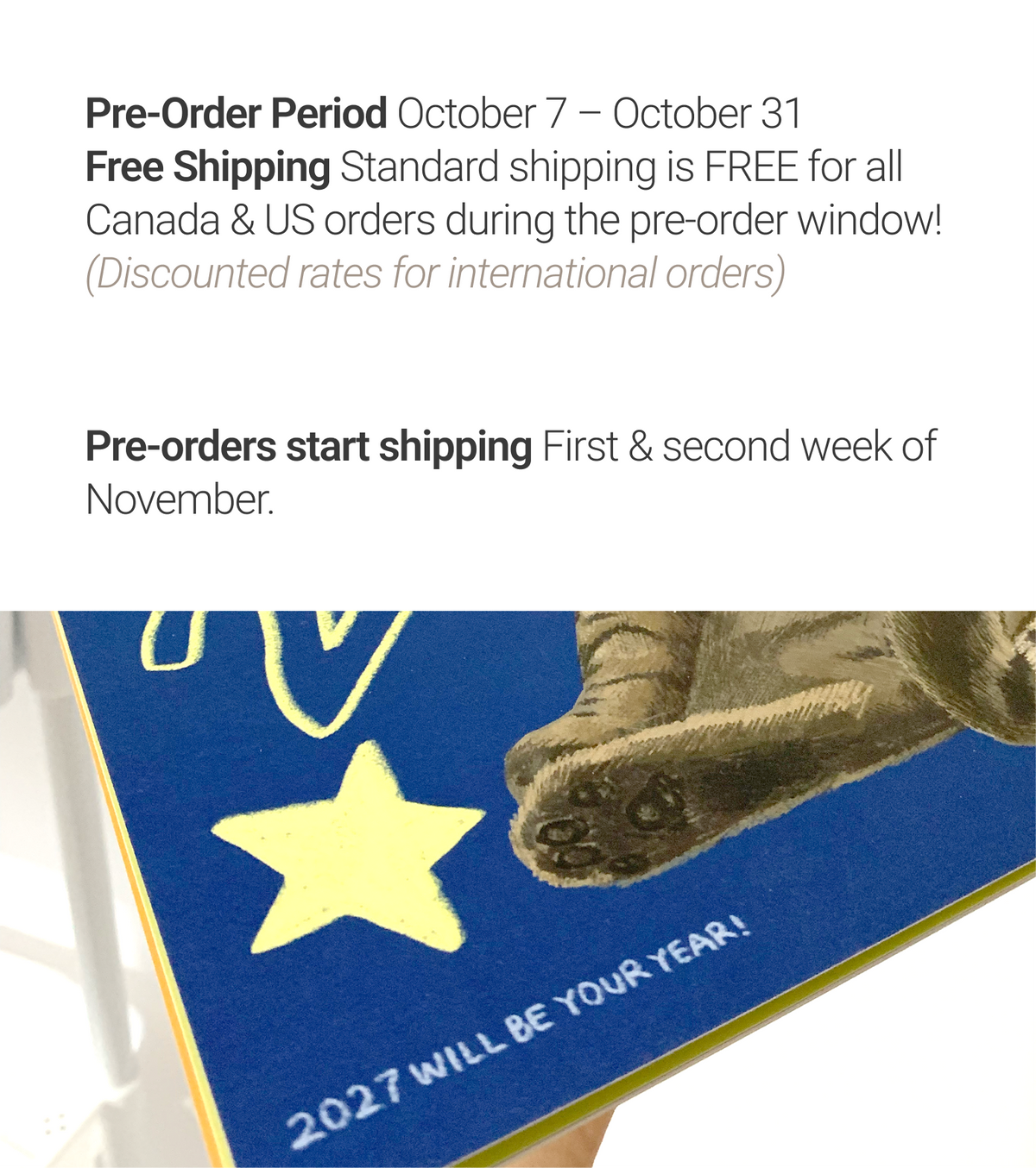 [Pre-Order] 2027 Cat Calendar Indigopearl Studio