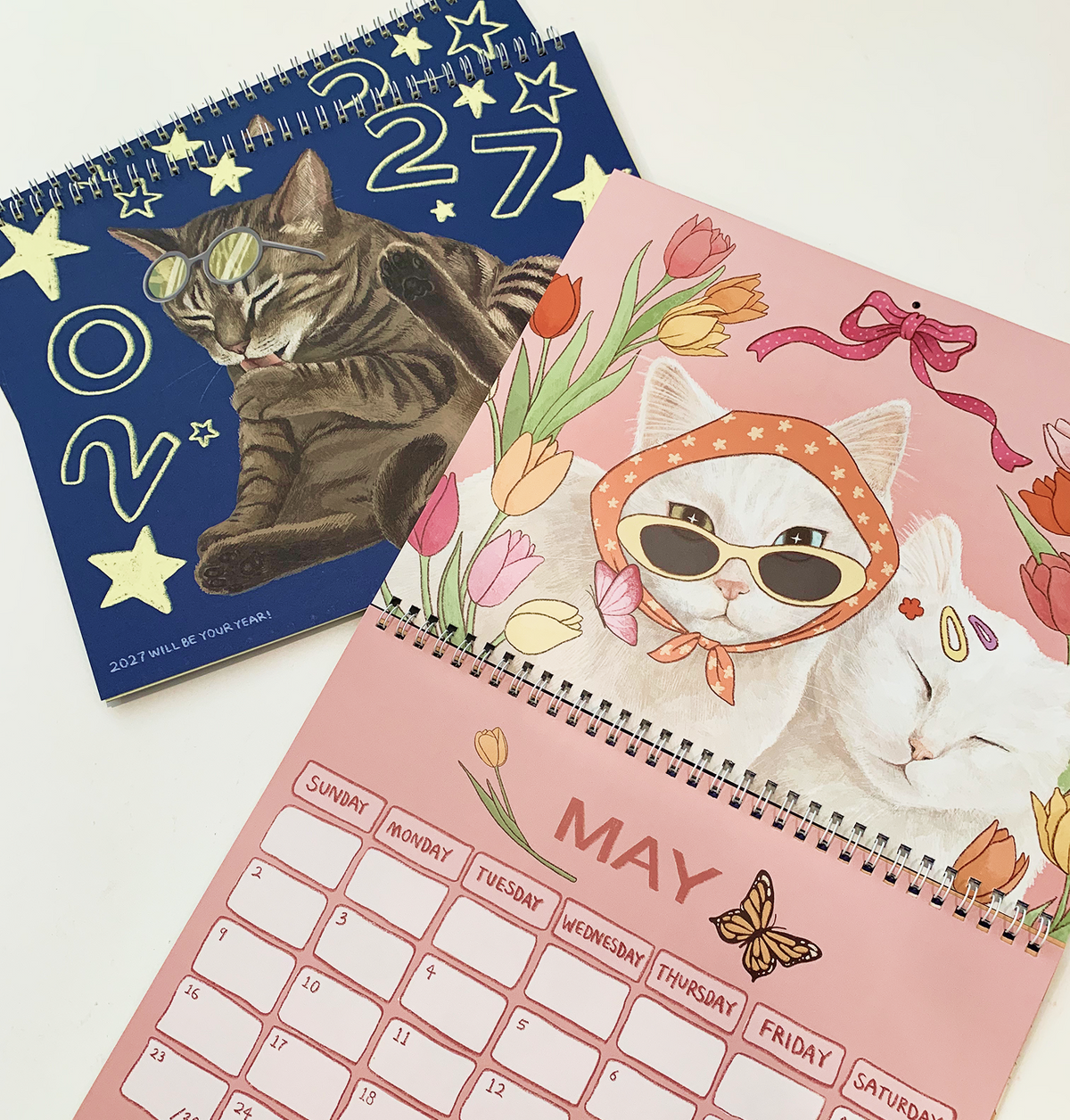 [Pre-Order] 2027 Cat Calendar Indigopearl Studio