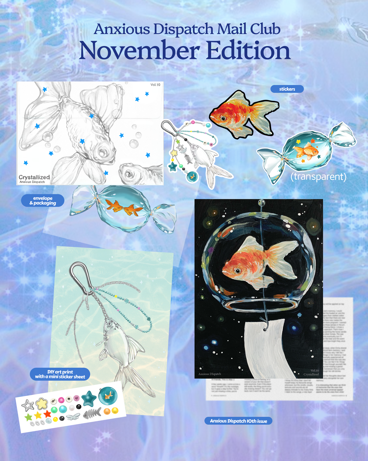[Art Mail Club] Anxious Dispatch - Join Now and Receive November Issue! Indigopearl